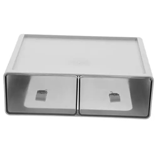 Produktbild: BUGUUYO Kasten Schublade Make-up-behälter Tischständer Make-up-organizer Im Schubladenstil Schminkschublade Desktop-organizer Mit Schubladen Klarer Schmuck-organizer Abs