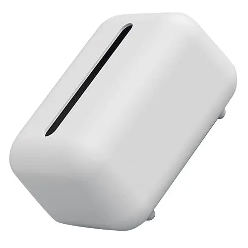 Produktbild: BUGUUYO Taschentuch-aufbewahrungsbox Taschentuchspender Servietten-aufbewahrungsbox Papierhandtuch-Organizer Modernes Design Weißes Abs-Material