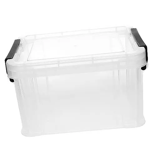 Produktbild: BUGUUYO Aufbewarungsbox Mit Deckel Multifunktionale Box Für Haushalt Und Büro Transparent Staubdicht Und Feuchtigkeitsbeständig Ideal Für Kosmetik Und Rotho Box Mit Deckel