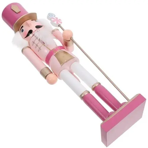 Produktbild: BUGUUYO Holz Nussknacker Figur Puppet Soldat Ornament 38CM Weihnachten für