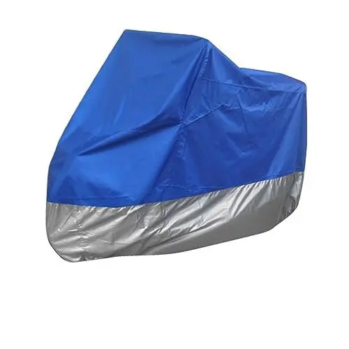 Produktbild: BUGUUYO Motorradabdeckung - Große Größe XL - 245cm - Gegen Sonne Regen & - & Silber