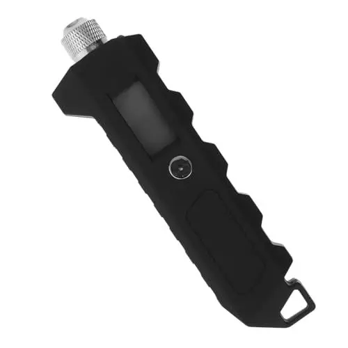 Produktbild: BUGUUYO Reifendruckmesser Reifendrucküberwachung Reifendruckprüfgerät Digitaler Reifendruckprüfer LKW-Reifendruckmessgerät für schwere Beanspruchung Reifendruckprüfer Heavy Duty Abs Black