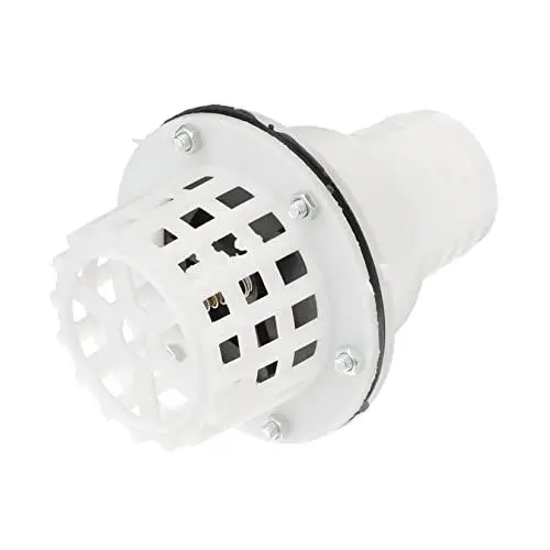 Produktbild: BUGUUYO Rückschlagventil Wasserpumpe Fußventil Pumpenbodenventile Wasserpumpenventil Pumpenausrüstung Rückschlagventil Der Pumpe Sieb Bodenventile Prüfen Schlauchleitung Pvc Weiß