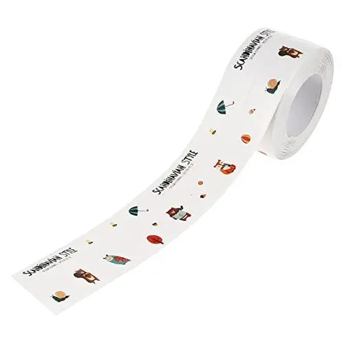 Produktbild: BUGUUYO Wandaufkleber-Dekor Wohnmobil-Dekorstreifen Waschbecken Wanne Nahtband Bodenband Toiletten-Dichtungsstreifen Badezimmer-Dichtungsstreifen Wandaufkleber Dekor Dichtungsschutz
