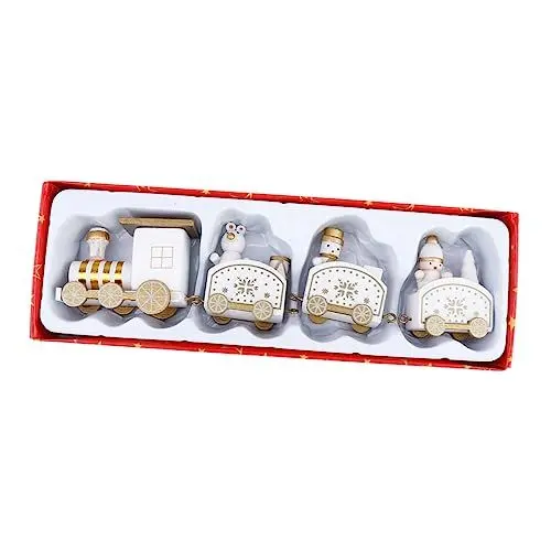 Produktbild: BUGUUYO Weihnachtsmotiv-Design Holzzug-Dekoration Für Zuhause Und Den Kindergarten