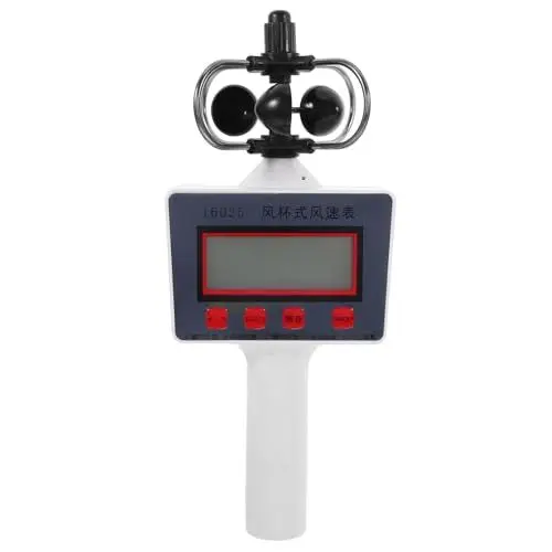 Produktbild: BUGUUYO Windmesser Windsensor Luftgeschwindigkeitsmesser Tragbares Anemometer Luftstromsensor Luftgeschwindigkeitsmessung Windgeschwindigkeitsmesser Luftmassenmesser Plastik