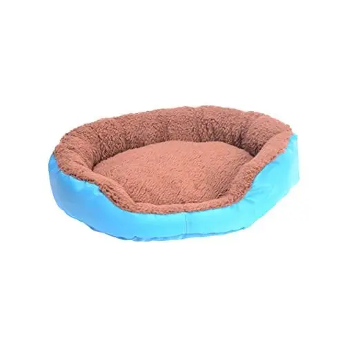 Produktbild: BUGUUYO Hunde-/katzenbett Mittelgroß Weiche Baumwolle Runde Matte Warme Hundeunterlage