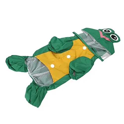 Produktbild: buhb Welpen-Regenmantel, Hunde-Regenjacke, Doppellagiges, Stilvolles Polyester-Leichtgewicht für den Außenbereich Zum Laufen (L)