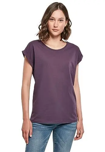 Produktbild: Build your Brand Damen BY021-Ladies Extended Shoulder Tee T-Shirt, purplenight, M