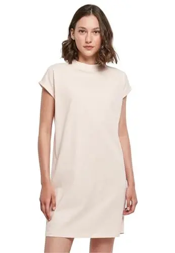 Produktbild: Build your Brand Damen BY101-Ladies Turtle Extended Shoulder Dress Kleid, pink, XL