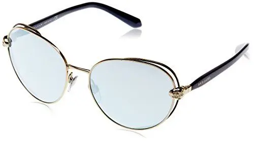 Produktbild: Bulgari Damen 0BV6087B 20206J 57 Sonnenbrille, Blau (Bluette/Pale Gold/Blueemirrorwhite)