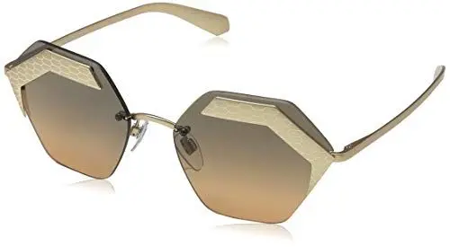Produktbild: Bulgari Damen 0BV6103 201318 57 Sonnenbrille, Gold (Matte Pink Gold/Pink Gold/Orangegradientlightgrey)