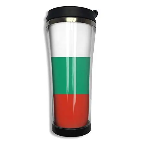 Produktbild: Bulgarien-Flagge, doppelwandig, Edelstahl, 420 ml, isoliert, Reisebecher