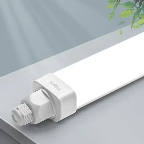Produktbild: buling Feuchtraumleuchte Led 115cm, 36W 3600LM 4000K LED Wannenleuchte, Verknüpfbar Led Werkstattlampe Kellerleuchte, Wasserfest IP65 Feuchtraum Deckenleuchte Röhre für Garage Büro Bad Warenhaus