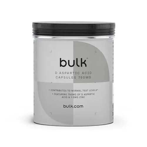 Produktbild: Bulk D-Asparaginsäure Kapseln, 3000 mg pro Portion, 750 mg, 120 Kapseln