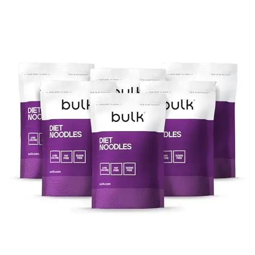 Produktbild: Bulk Diät Nudeln, Knojac-Nudeln, Glucomannan, 200 g, Packung mit 6 Stück