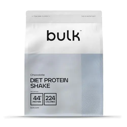 Produktbild: Bulk Diät Protein Advanced, Molke, Glucomannan, wenige Kalorien, niedrige Kohlenhydrate, hoher Proteingehalt, Protein Pulver, Eiweißpulver, Schokolade, 500 g