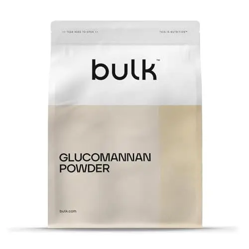 Produktbild: Bulk Glucomannan Pulver, Konjak, 500 g, Verpackung Kann Variieren