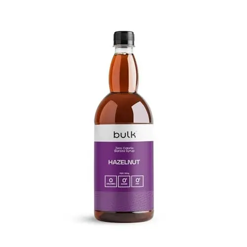 Produktbild: Bulk Kalorienfreier Barista Sirup, Zuckerfreier Kaffeesirup, Kalorienfrei, Zuckerfrei, Haselnuss, 1L