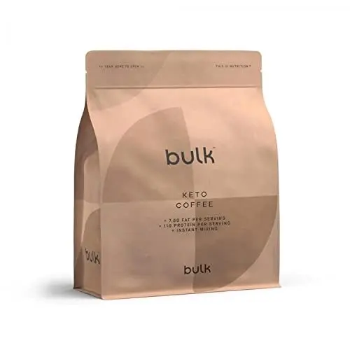 Produktbild: Bulk Keto Kaffee, Hoher Proteingehalt, Coffee, Schwarzer Kaffee, 500 g