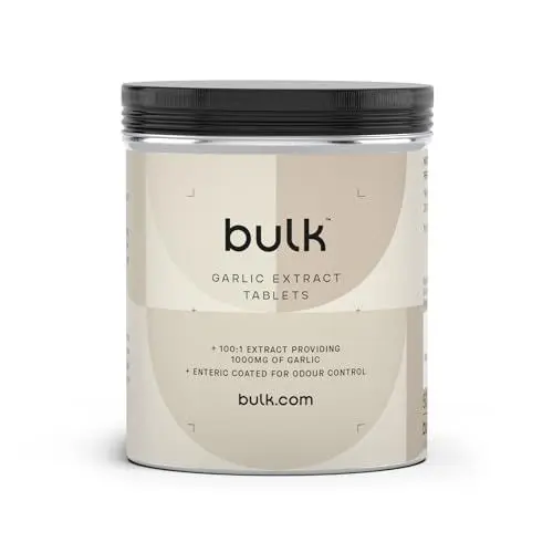 Produktbild: Bulk Knoblauch Extrakt Tabletten, 1000 mg, geruchloses, hochdosiertes Knoblauchpräparat, 1000 mg, 270 Tabletten