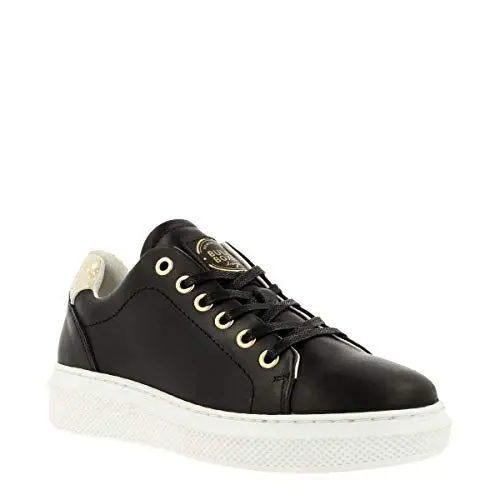Produktbild: BULLBOXER Damen Low-Top Sneaker, Frauen Halbschuhe,women's,woman,schnürschuhe,schnürer,halbschuhe,straßenschuhe,lady,Schwarz (Black),40 EU / 7 UK