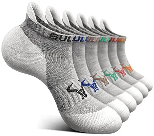 Produktbild: BULLIANT Sneaker Socken 6 Paar, Socken Herren Sportsocken Laufsocken Knöchelsocken Kurzsocken,Atmungsaktive Anti Schweiß(6Paare-Grau 6 Farben Gemischt3138-43-46)