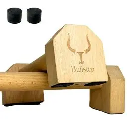 Produktbild: Bullstep - Liegestützgriffe Holz | Parallettes Calisthenics | Handstand Canes für Fitness, Gym, Crossfit | Calisthenics Griffe | Push Up Bars | Handstand Griffe | Calisthenics Equipment