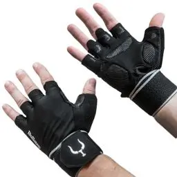 Produktbild: Bullstep - Pro Fitness Handschuhe Herren und Damen mit Handgelenkbandage | Gym Handschuhe für Kraftsport | Crossfit Grips | Sporthandschuhe Fitnessstudio Training Bodybuilding