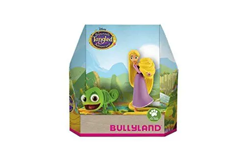 Produktbild: Bullyland 13461 - Spielfigurenset, Walt Disney Rapunzel - Rapunzel und Pascal, liebevoll handbemalte Figuren, PVC-frei, tolles Geschenk für Jungen und Mädchen zum fantasievollen Spielen