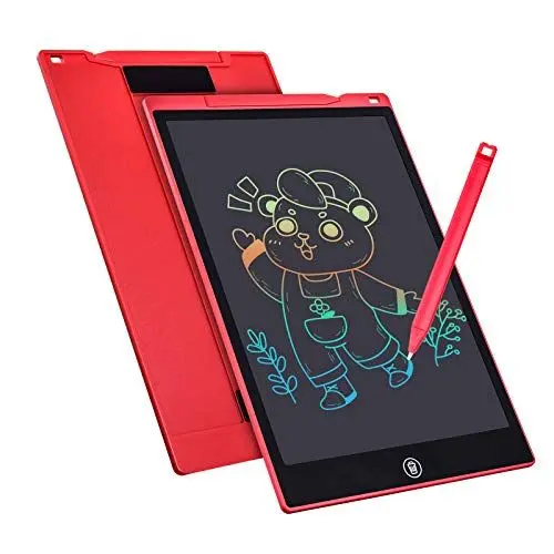 Produktbild: Bunte LCD Schreibtafel 12 Zoll，LCD Writing Tablet Elektronischer Tablette Grafiktablet Digitaler Drawing Pad，Kinderspielzeug FÜR 3-12 Jahre Alte Mädchen (rot)