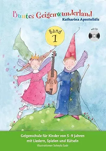 Produktbild: Buntes Geigenwunderland Band 1: Noten, CD, Lehrmaterial für Violine: Geigenschule für Kinder von 5-9 Jahren mit Liedern, Spielen und Rätseln