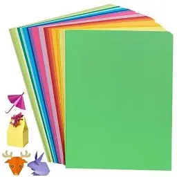 Produktbild: 200 Blatt Buntes Papier A4, Origami-Papier 20 Farben, 70 g/m², 21,1 x 29,6 cm Tonpapier Bunt, Malpapier Kinder beidseitig Farbige Papiere doppelseitiges Faltpapier für DIY-Kunsthandwerksprojekte