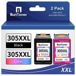 Produktbild: BunToner 305 XL patronen Kompatibel für hp 305 druckerpatronen XL Set für HP DeskJet 2720e 4120e HP Envy 6000 6420e Pro 6430 6432 Drucker(Schwarz，Farbe)