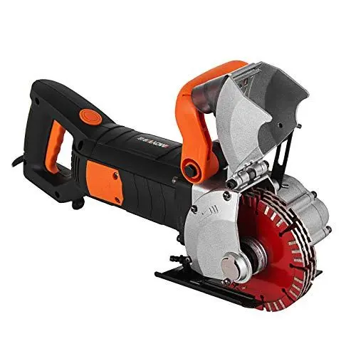 Produktbild: BuoQua Mauernutfräse Wandfräse 5000 U/min Wand Chaser Maschine 4800Watt Wand Groove Schneidemaschine Stoßmaschine 42mm für Ziegel Granit Marmor Beton Cutter Notcher Groover mit 5 x Sägeblätter