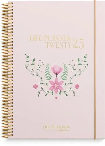 Produktbild: Burde Life Planner Pink Horizontal Kalender 2025: Terminplaner für 2025