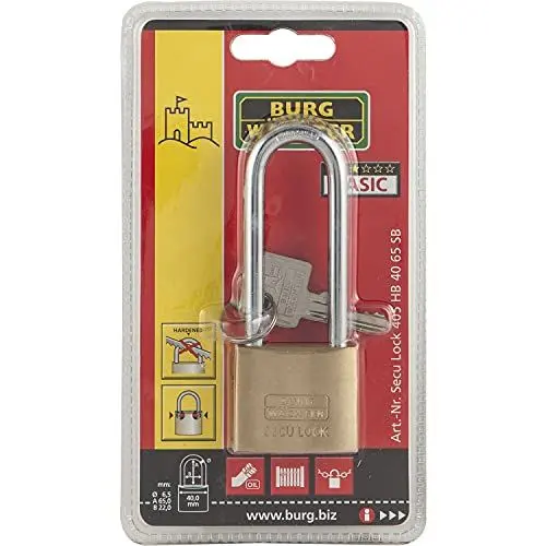 Produktbild: BURG WÄCHTER Vorhangschloss 405 verschiedensperrend HB, Breite 40/65 mm, 1 Stück,405 HB 40 65 SB