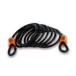Produktbild: Burg Wächter Spiralkabel mit zwei Ösen, Sicherheitskabel für Fahrrad, Motorrad, E-Scooter, Gartenmöbel, Diebstahlschutz, Universalseil 750 250, Schwarz, 2,5 m