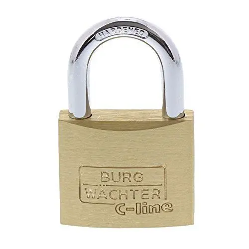 Produktbild: Burg Wächter Vorhängeschloss, C-Line 222 40 SB, inkl. 2 Schlüssel, Messing 40 mm