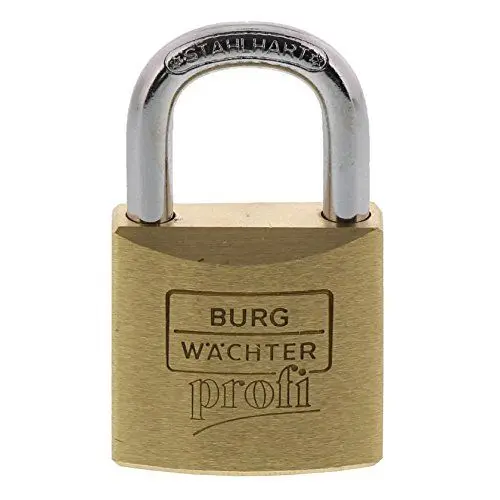 Produktbild: Burg Wächter Vorhängeschloss, Profi 116 30 SB, inkl. 2 Schlüssel, Bügelstärke: 5 mm Messing