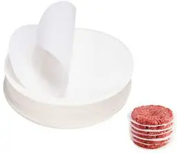 Produktbild: Burgerpapier für Burgerpresse 500 Stück, 14x14 cm Trennpapier für Hamburgerscheiben für perfekte Hamburger, Cheeseburger, Patties - Wachspapier Antihaftpapier Backpapier Grillzubehör