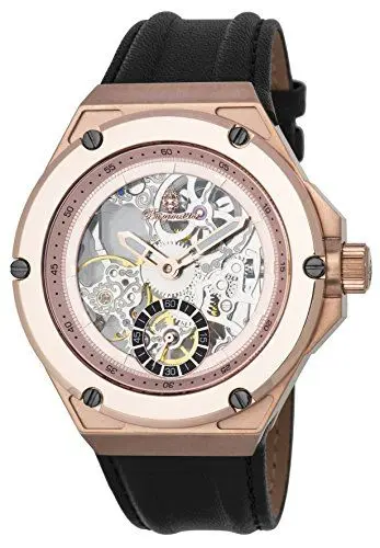 Produktbild: Burgmeister Herren Datum klassisch Mechanik Uhr mit Leder Armband BM232-302