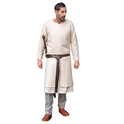 Produktbild: Burgschneider - Langtunika Arnaud - Natur (XL, Unisex, Baumwolle) Historisch - High Medieval