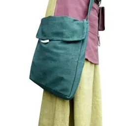 Produktbild: Burgschneider - Tasche Ehwaz - Grün (Standard, Unisex, Baumwolle) Historisch - Medieval