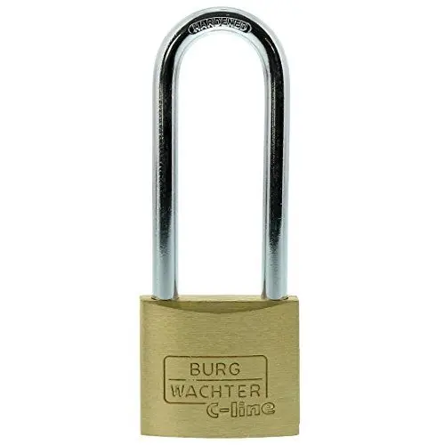 Produktbild: Burg-Wächter C-Line 222 HB 40 65 SB Vorhängeschloss, Messing, 6 mm Bügelstärke