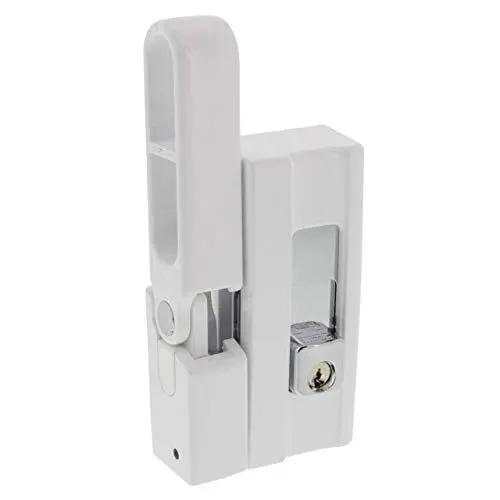Produktbild: Burg-Wächter Fenstersicherung, Einbruchschutz für Fenster und Balkontüren, Abschließbar, Unter-/Ober-/Griffseite, Kippfenster, BlockSafe BS 2, Weiß
