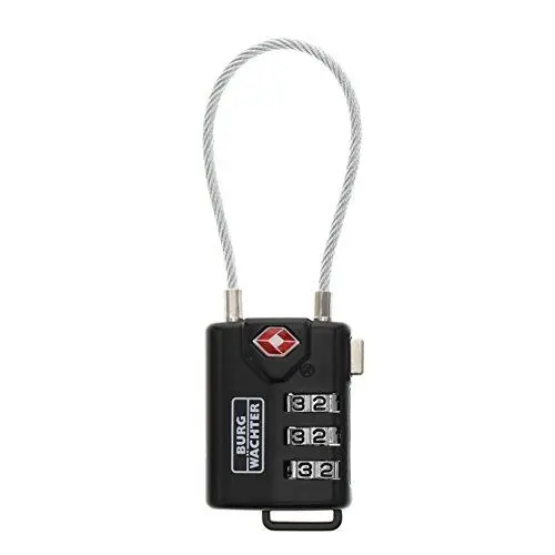 Produktbild: Burg-Wächter TSA Sicherheits-Zahlenschloss, TSA 74 30 SB, Bügelstärke: 2,9 mm, Schwarz