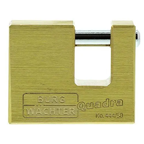 Produktbild: Burg-Wächter Vorhängeschloss, 7 mm Bügelstärke, Kneifschutz, 2 Schlüssel, Quadra 444 50 SB