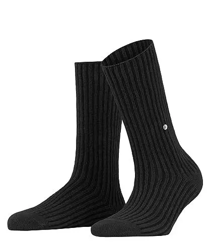 Produktbild: Burlington Damen Socken Cosy Cord W SO Baumwolle einfarbig 1 Paar, Schwarz (Black 3000), 36-41