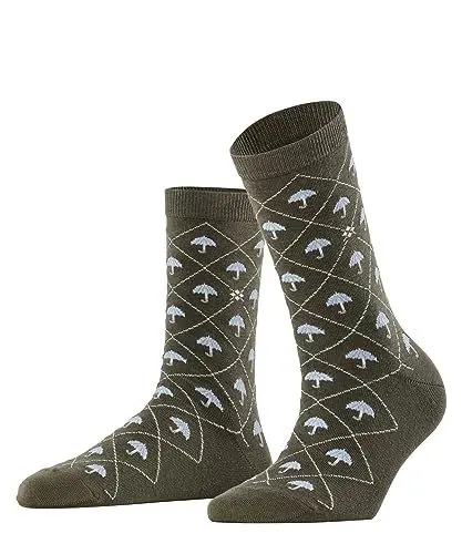 Produktbild: Burlington Damen Socken Umbrella W SO Baumwolle gemustert 1 Paar, Grün (Military 7826), 36-41